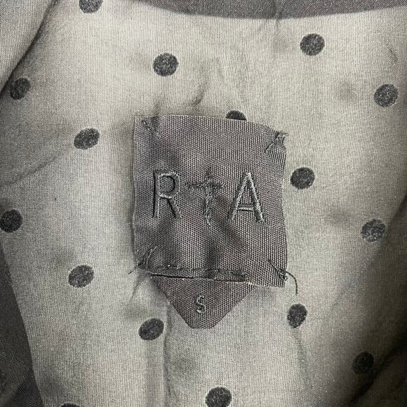 RTA Women’s black long sleeve polka dot blouse sheer size Small - Picture 2 of 9